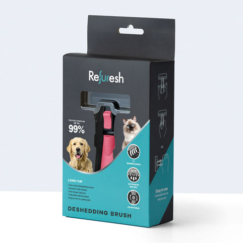 リファーレッシュブラシ 長毛種(ピンク) Mサイズ
